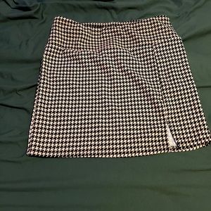 Pink and black skirt